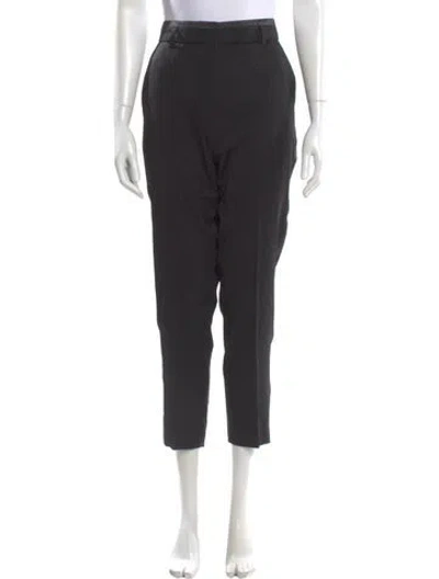 Pre-owned Me+em Wool Straight Leg Pants In Black
