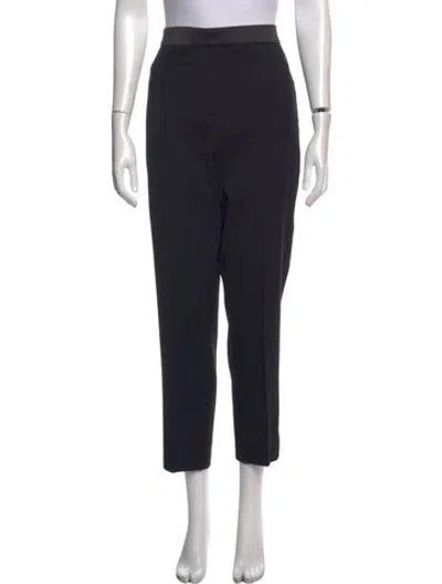 Pre-owned Me+em Wool Straight Leg Pants In Black