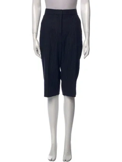 Pre-owned Me+em Wool Straight Leg Pants In Blue