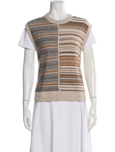 Pre-owned Me+em Wool Striped Sweater In Neutral