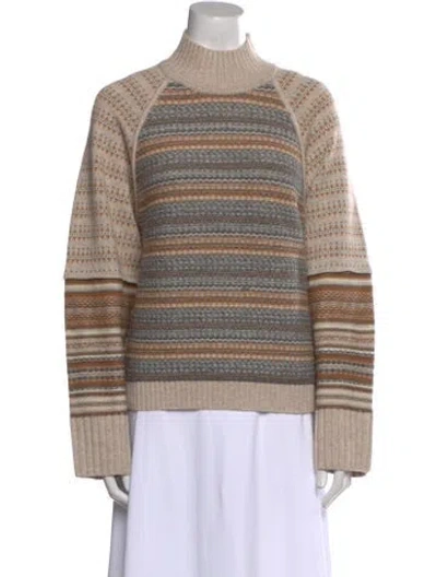 Pre-owned Me+em Wool Striped Sweater In Neutral
