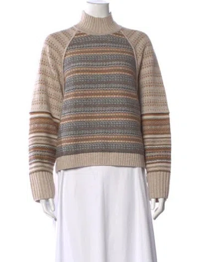 Pre-owned Me+em Wool Striped Sweater In Neutral