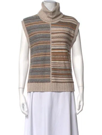 Pre-owned Me+em Wool Striped Sweater In Neutrals