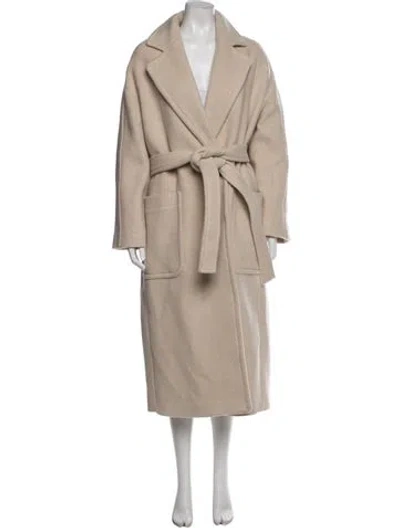 Pre-owned Me+em Wool Trench Coat In Neutral