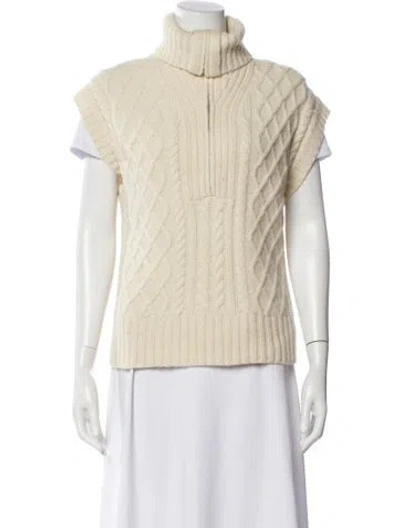 Pre-owned Me+em Wool Turtleneck Sweater In Neutral