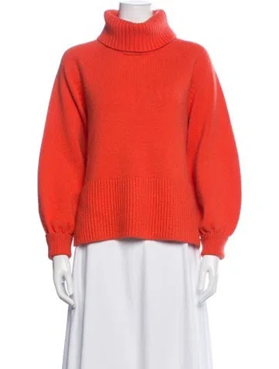 Pre-owned Me+em Wool Turtleneck Sweater In Orange