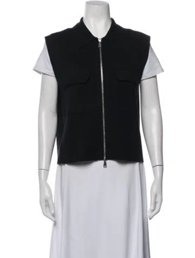 Pre-owned Me+em Wool Vest In Black