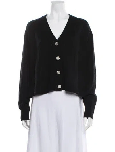 Pre-owned Me+em Wool V-neck Sweater In Black