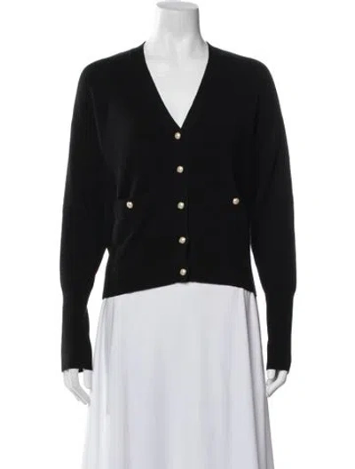 Pre-owned Me+em Wool V-neck Sweater In Black