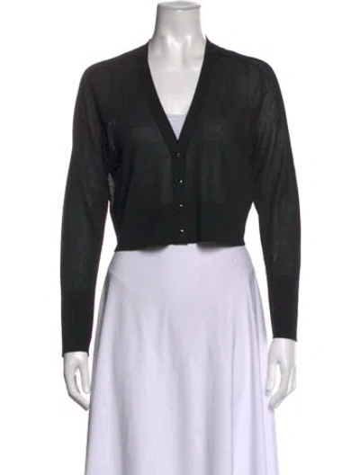 Pre-owned Me+em Wool V-neck Sweater In Black
