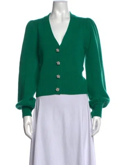 Pre-owned Me+em Wool V-neck Sweater In Green