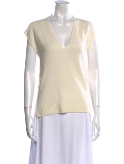 Pre-owned Me+em Wool V-neck Sweater In Neutral