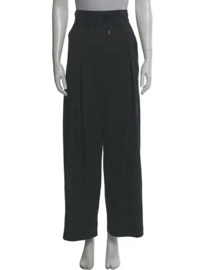 Pre-owned Me+em Wool Wide Leg Pants In Black