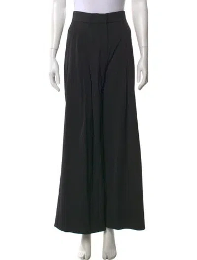 Pre-owned Me+em Wool Wide Leg Pants In Black