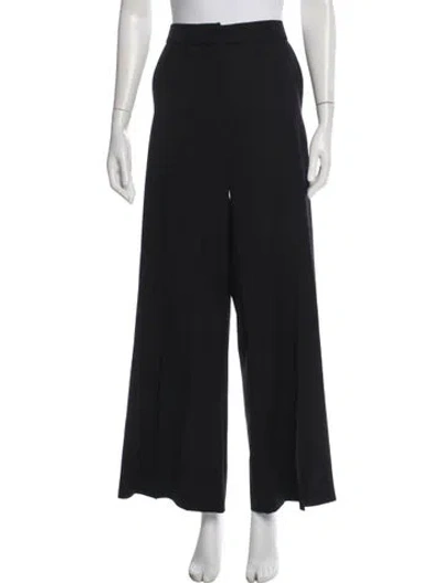 Pre-owned Me+em Wool Wide Leg Pants In Black
