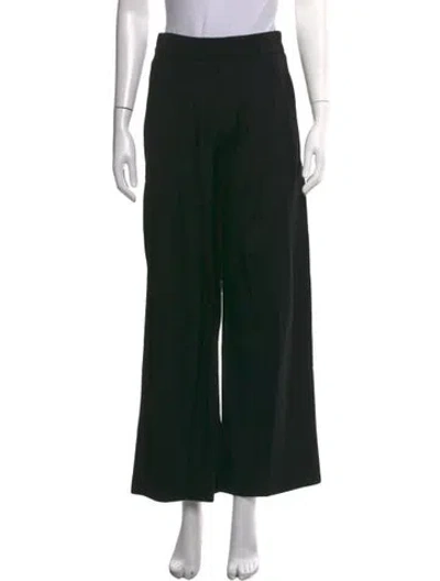 Pre-owned Me+em Wool Wide Leg Pants In Black