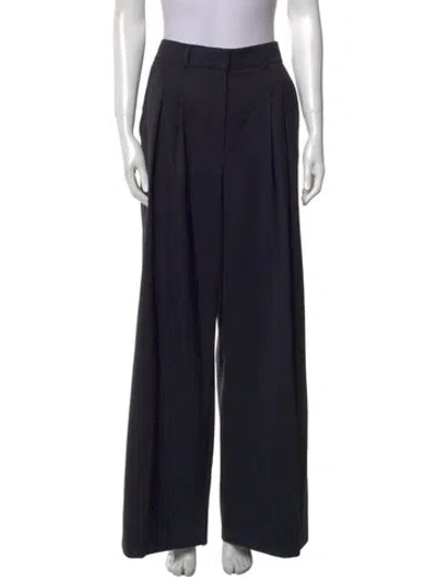 Pre-owned Me+em Wool Wide Leg Pants In Blue