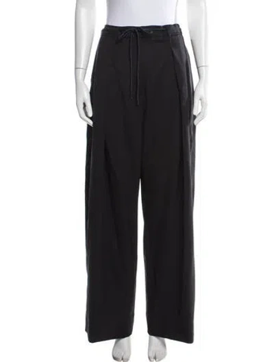 Pre-owned Me+em Wool Wide Leg Pants In Blue