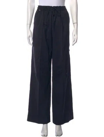Pre-owned Me+em Wool Wide Leg Pants In Blue