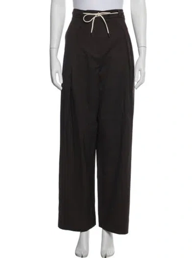 Pre-owned Me+em Wool Wide Leg Pants In Brown
