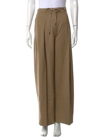 Pre-owned Me+em Wool Wide Leg Pants In Brown