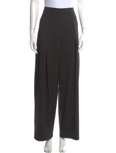 Pre-owned Me+em Wool Wide Leg Pants In Gray