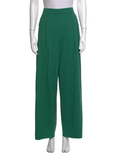 Pre-owned Me+em Wool Wide Leg Pants In Green