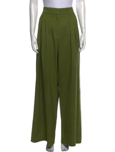 Pre-owned Me+em Wool Wide Leg Pants In Green
