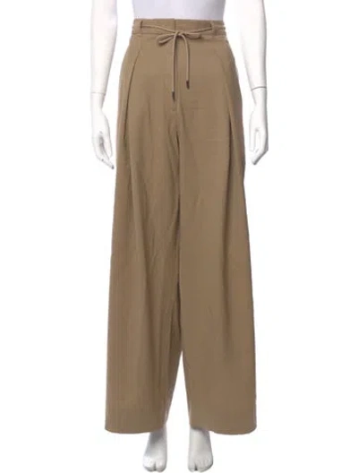 Pre-owned Me+em Wool Wide Leg Pants In Neutral