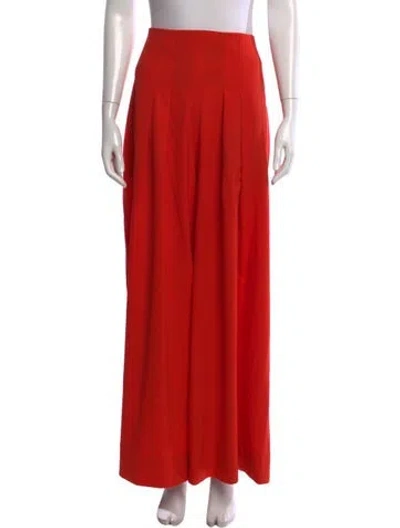 Pre-owned Me+em Wool Wide Leg Pants In Orange