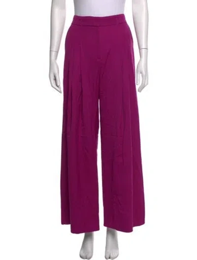 Pre-owned Me+em Wool Wide Leg Pants In Purple