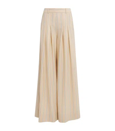 Me+em Wool-blend Ultra-wide Trousers In Neutral