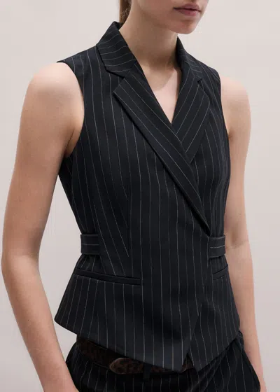 Me+em Wrap Vest In Black