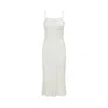 Me Esse Women's Aurora Stone-washed Silk Slip Dress In Stalactite White In White
