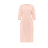 Me Esse Women's Pink / Purple Linen Dress Elena In Powder Pink In Pink/purple