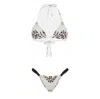 Me Fui - Bikini Triangle Fantasia Beige Mf23-0410x1 In White