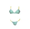 Me Fui - Bikini Triangle Lime/azzurro M22-0310x1 In Blue