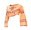 Me Fui - Top-crop Top Orange Fluo M21-0271x2