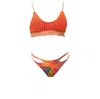 Me Fui - Top,brasiliano Reg. Orange/fuxia M21-0522x1