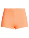 Me Fui Woman Shorts & Bermuda Shorts Orange Size M Polyester, Elastane In Orange