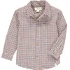 Me & Henry Men's Atwood Long Sleeve Woven Shirt In Brown & Beige Plaid In Multi