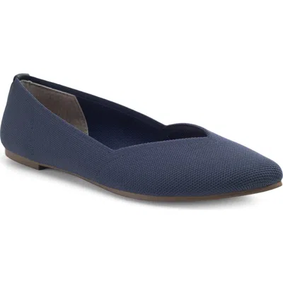 Me Too Alivia Pointed Toe Flat In Blue
