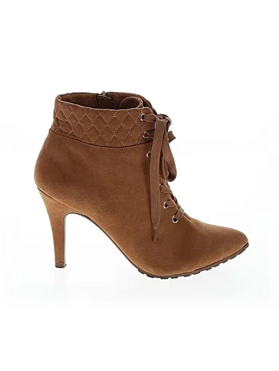 Pre-owned Me Too Ankle Boots In Brown