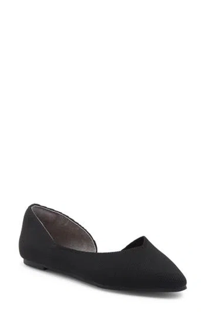 Me Too Aria Half D'orsay Flat In Black