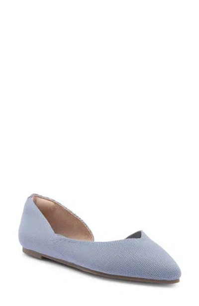 Me Too Aria Half D'orsay Flat In Blue
