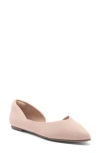 Me Too Aria Half D'orsay Flat In Pink Bliss