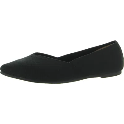 Me Too Aubri 15 Womens Slip On Knit Flats In Black