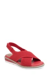 Me Too Azania Slingback Platform Wedge Slide Sandal In Mt Red