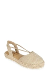 Me Too Cheslie Espadrille In Taupe Metallic