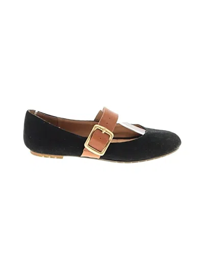 Pre-owned Me Too Flats In Black